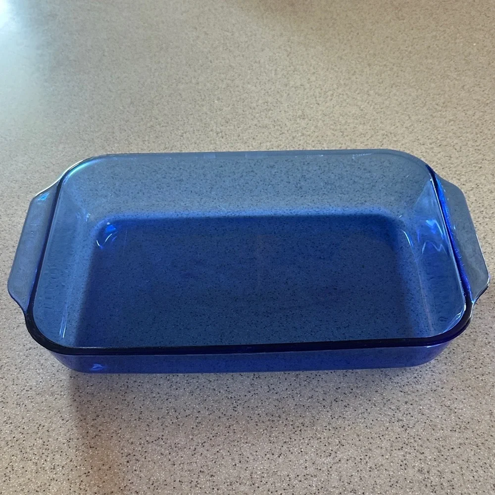 Vintage VTG Pyrex Blue Cobalt 9×13 casserole baking dish